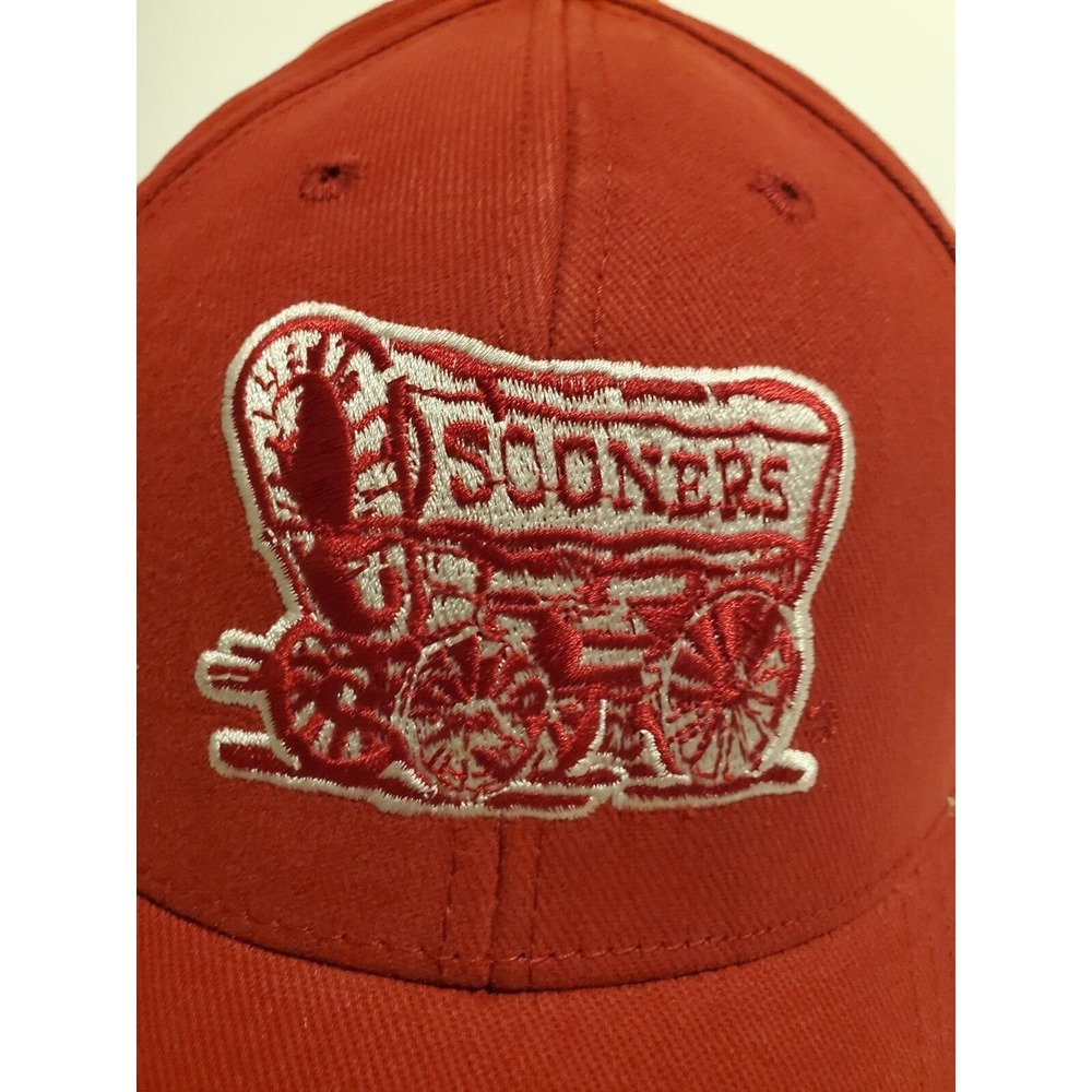 New Mens Russell Crimson Red Oklahoma Sooners Endless Adjustable Hat/Cap - OSFA - Picture 2 of 5